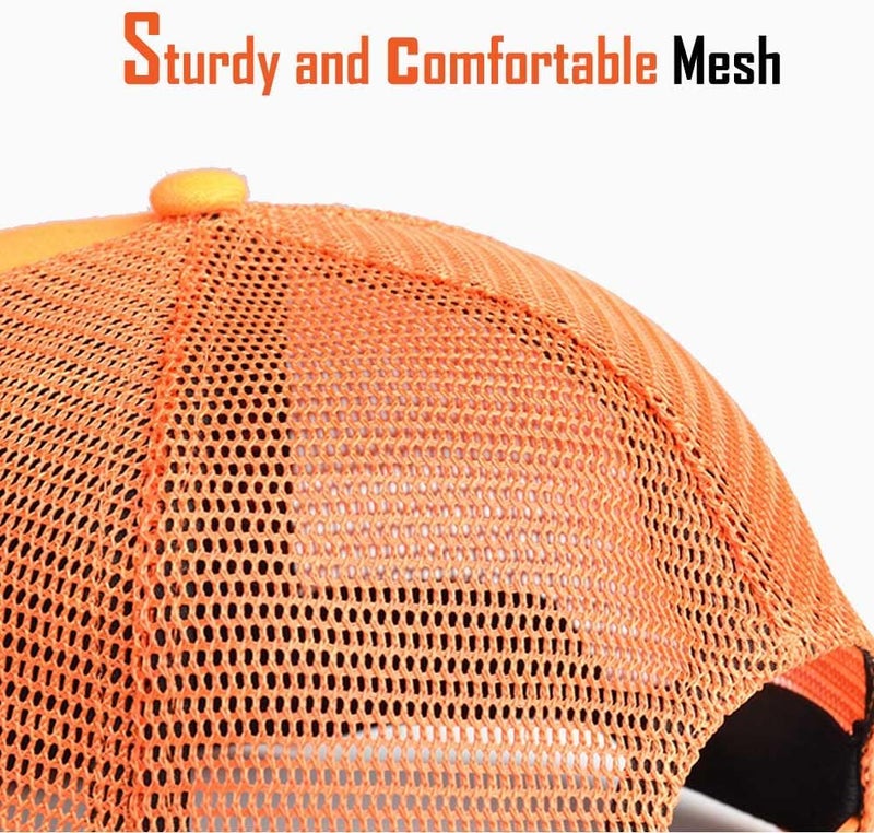 EDTREK Outdoorsman Pro Trucker Breathable Mesh Performance Cap - Flat Brim Snapback Hat - Image 5